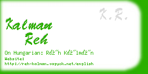 kalman reh business card